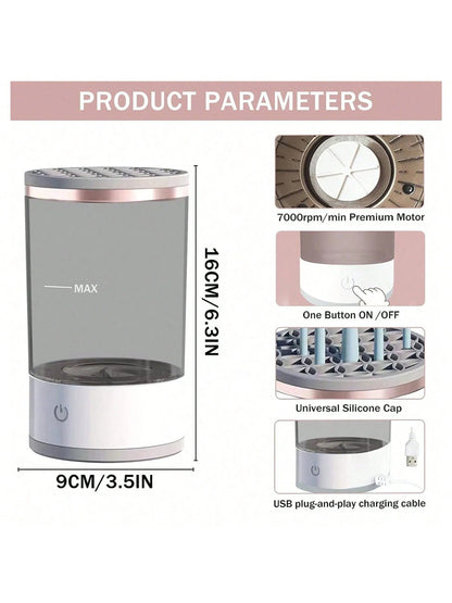 Glossesy Electric Makeup Brush Cleaner – Deep Clean in Seconds